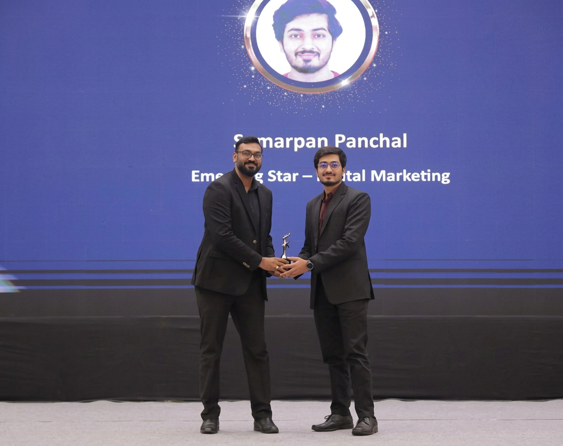 Samarpan Panchal at an award ceremony